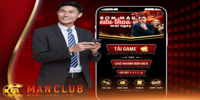 Cách tải app Manclub cho điện thoại android rất dễ dàng